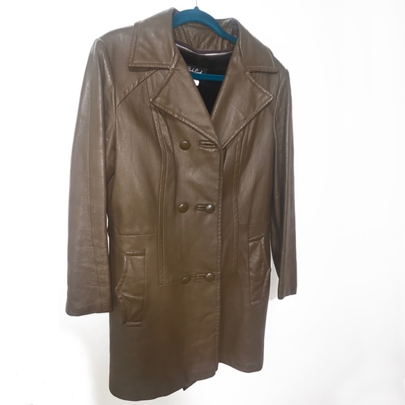 Vintage Brown Leather Jacket - Picture 2 of 9